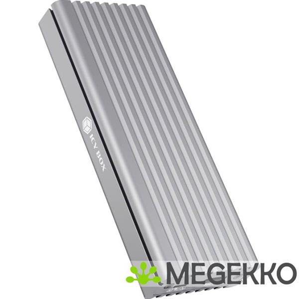 Grote foto icy box 1817ma c31 behuizing voor opslagstations m.2 sdd behuizing zilver computers en software behuizingen en kasten