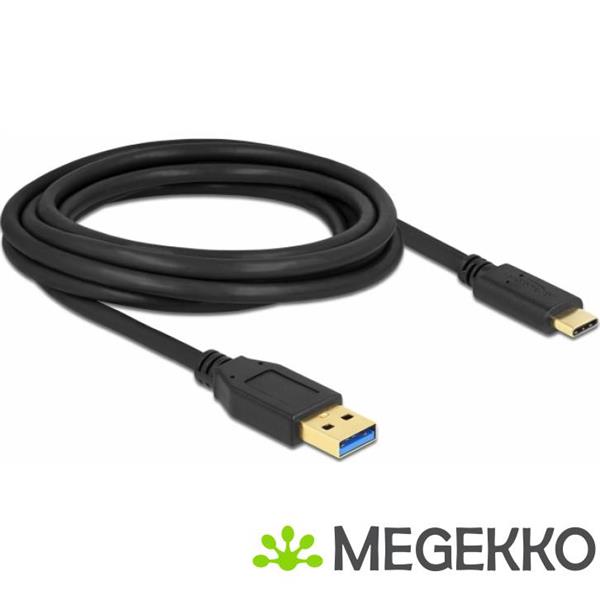 Grote foto delock 84006 superspeed usb usb 3.2 gen 2 kabel type a naar usb type c 3 m computers en software overige computers en software