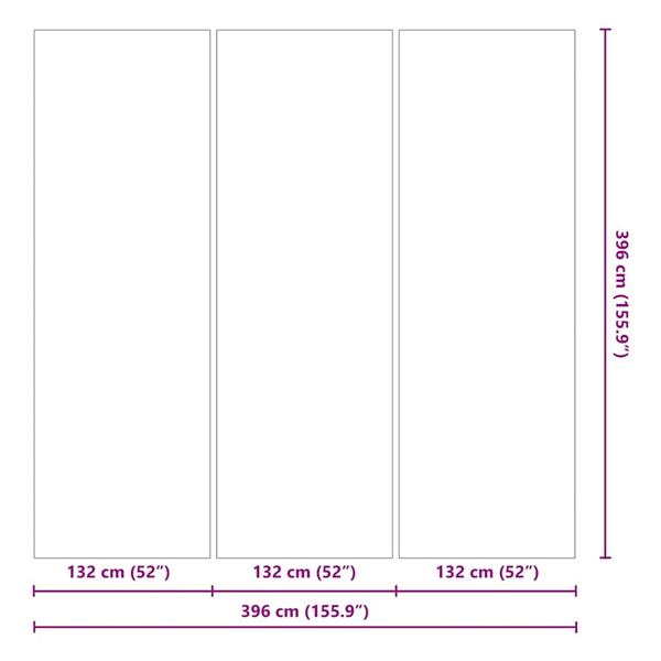 Grote foto vidaxl zwembad grondzeil zwart 396 x 396 x 0 1 cm polyester geotextiel tuin en terras zwembaden toebehoren