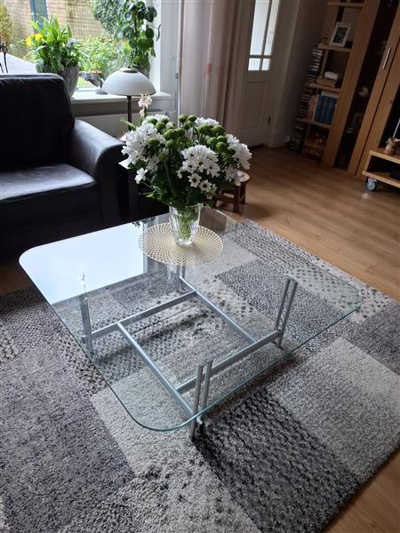 Grote foto glazen salontafel huis en inrichting salontafels