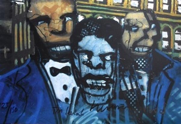 Grote foto herman brood elm street antiek en kunst litho en zeefdrukken