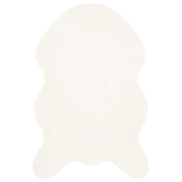 Grote foto vidaxl nep konijnenbont tapijt olite cr me 80 x 120 cm polyester huis en inrichting vloerbedekking en kleden