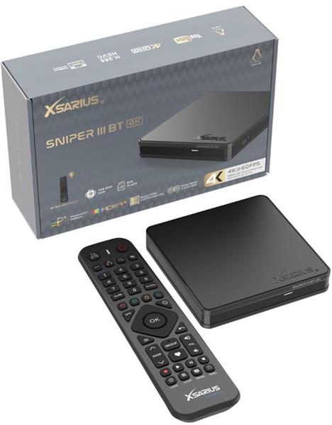 Grote foto xsarius sniper 3 bluetooth 4k uhd linux ott mediastreamer telecommunicatie zenders en ontvangers