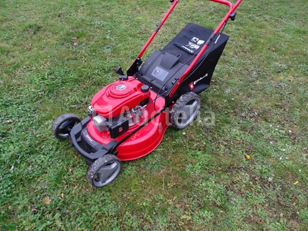 Grote foto einhell benzine grasmaaier tuin en terras zitmaaiers