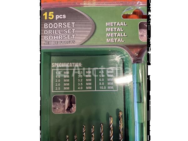 Grote foto metaalboren set in koffer doe het zelf en verbouw onderdelen en accessoires