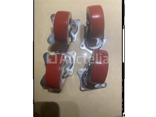 Grote foto 4 zwenkwielen 75 mm met rem doe het zelf en verbouw onderdelen en accessoires