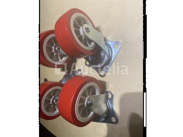 Grote foto 4 zwenkwielen 75 mm met rem doe het zelf en verbouw onderdelen en accessoires