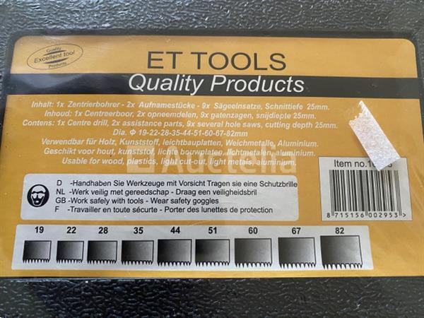 Grote foto 12 delige gatenboor set voor hout kunststof lichte metalen doe het zelf en verbouw onderdelen en accessoires