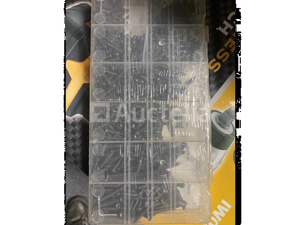 Grote foto assortiment metaalschroeven doe het zelf en verbouw onderdelen en accessoires