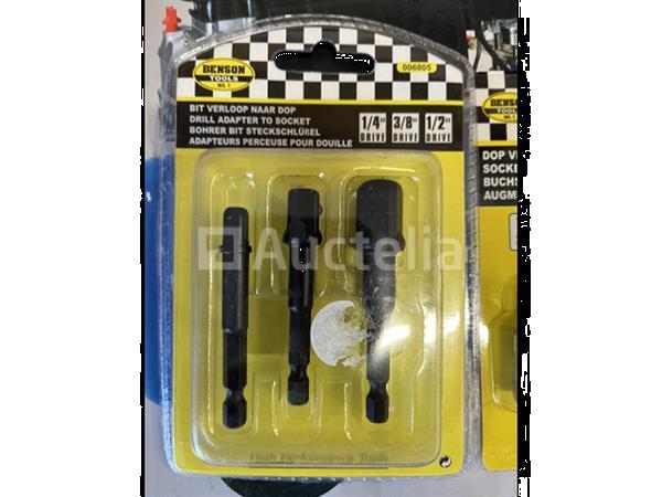 Grote foto bit en dop verloop set doe het zelf en verbouw onderdelen en accessoires