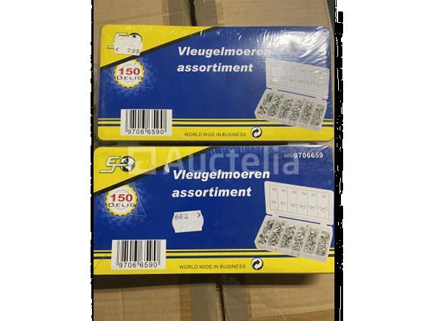 Grote foto 2 x assortiment vleugelmoeren doe het zelf en verbouw onderdelen en accessoires