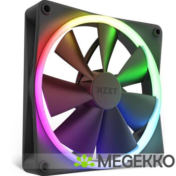 Grote foto nzxt f140rgb 140mm rgb fans single black computers en software overige computers en software