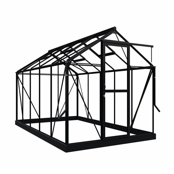 Grote foto tuinkas mary iii zwart vg 3 mm tuin en terras kassen en kweekspullen