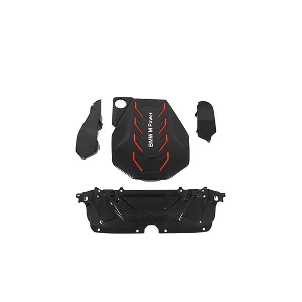 Grote foto dit betreft een bmw g90 g99 m5 carbon motor cover panelen set auto onderdelen tuning en styling