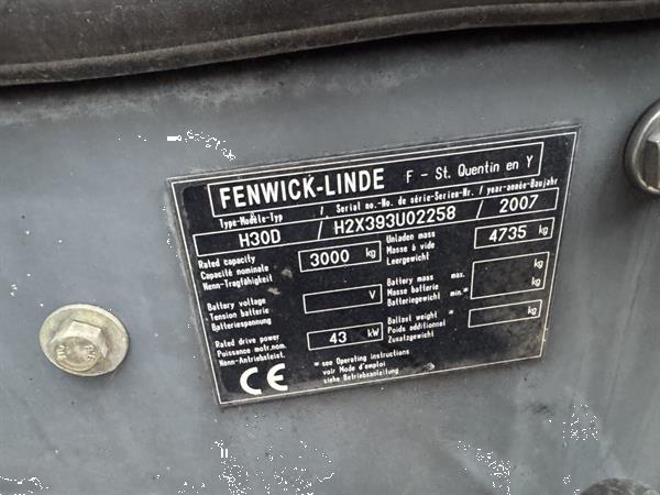 Grote foto linde h30d duplo 440 sideshift vw diesel 2007 agrarisch heftrucks