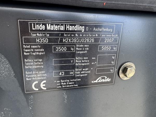 Grote foto linde h35d triplo550 freelift sideshift 2007 vw diesel agrarisch heftrucks