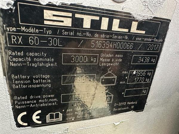 Grote foto vs 22510 triplex elektrische heftruck still rx60 30l cascade klem agrarisch heftrucks