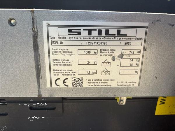 Grote foto vs 22515 elektrische stapelaar still exv10 bj2020 2424mm doe het zelf en verbouw hefwerktuigen