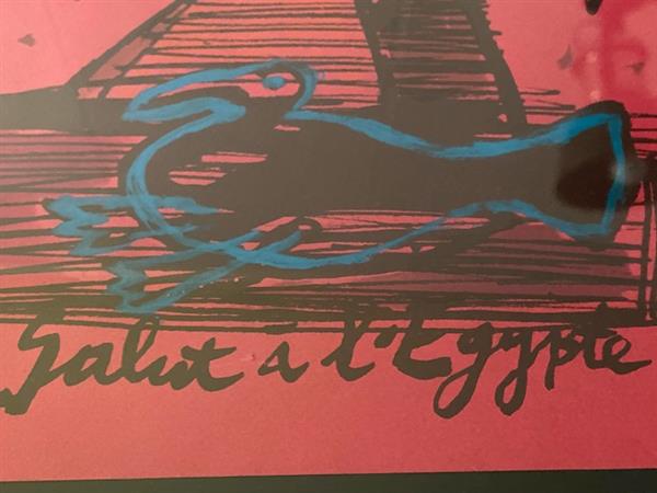 Grote foto corneille salut a l egypte antiek en kunst litho en zeefdrukken