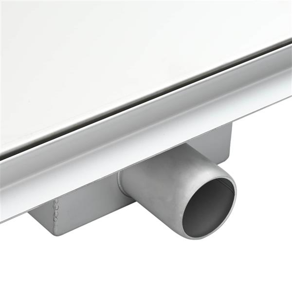 Grote foto vidaxl 2 in 1 driehoek doucheafvoer zilver 25 x 25 cm doe het zelf en verbouw sanitair