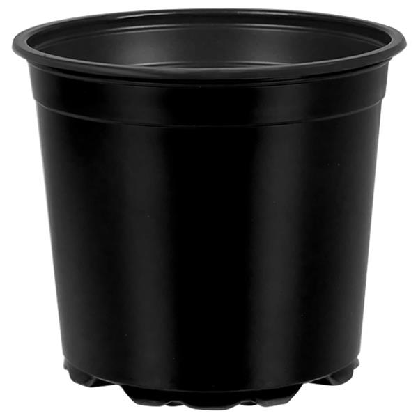 Grote foto vidaxl bloempot 100 pcs zwart 15 x 12.5 cm kunststof tuin en terras overige tuin en terras