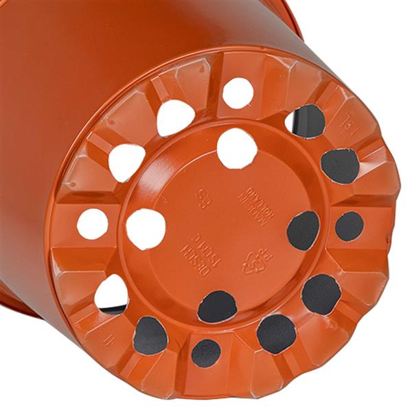 Grote foto vidaxl bloempot 200 pcs keramiek 15 x 12.5 cm kunststof tuin en terras overige tuin en terras