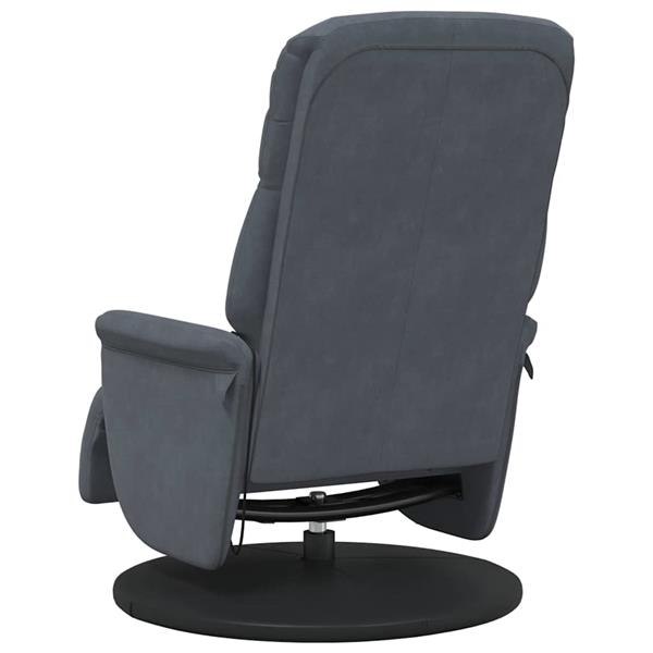 Grote foto vidaxl massage recliner stoel donkergrijs 91 x 71 x 105.5 cm fluweel huis en inrichting stoelen