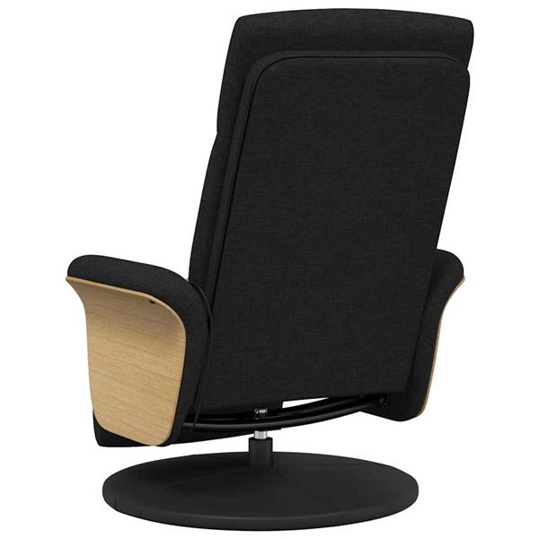 Grote foto vidaxl massage recliner stoel zwart 79 x 87 x 104.5 cm stof huis en inrichting stoelen