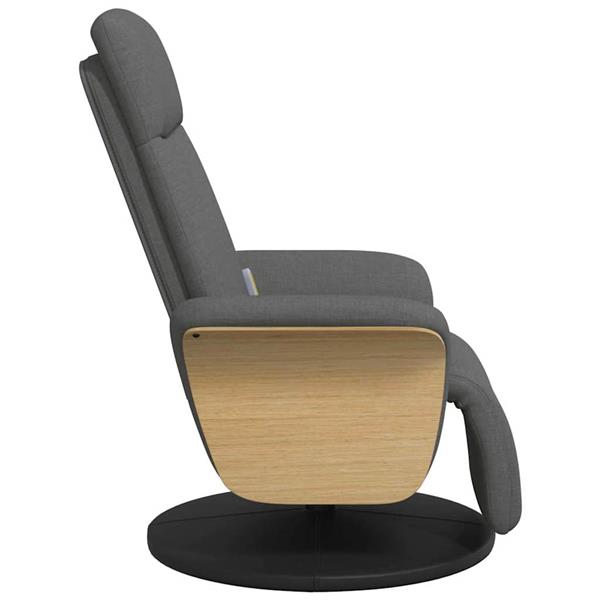 Grote foto vidaxl massage recliner stoel donkergrijs 79 x 87 x 104.5 cm stof huis en inrichting stoelen