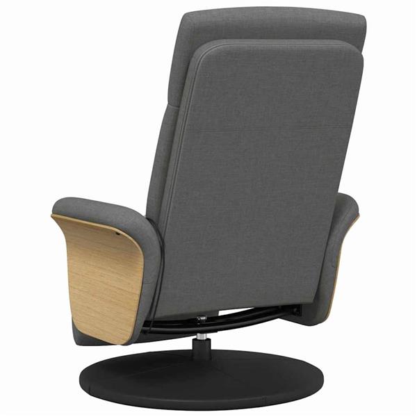 Grote foto vidaxl massage recliner stoel donkergrijs 79 x 87 x 104.5 cm stof huis en inrichting stoelen