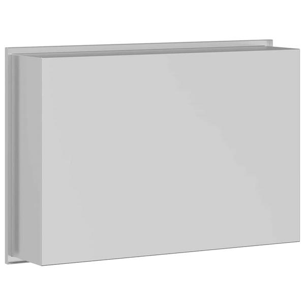 Grote foto vidaxl douche niche zilver 45 x 30 x 9.5 cm roestvrij staal huis en inrichting complete badkamers