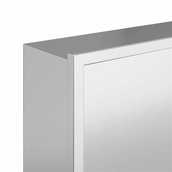 Grote foto vidaxl douche niche zilver 45 x 30 x 9.5 cm roestvrij staal huis en inrichting complete badkamers