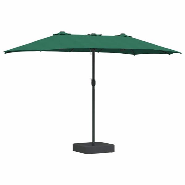 Grote foto vidaxl tuinparasol groen 385 x 209 x 244 cm stof tuin en terras overige tuin en terras
