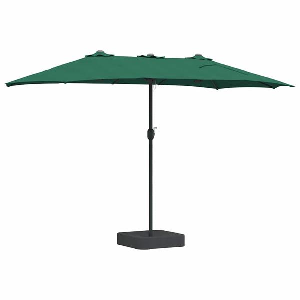 Grote foto vidaxl tuinparasol groen 385 x 209 x 244 cm stof tuin en terras overige tuin en terras