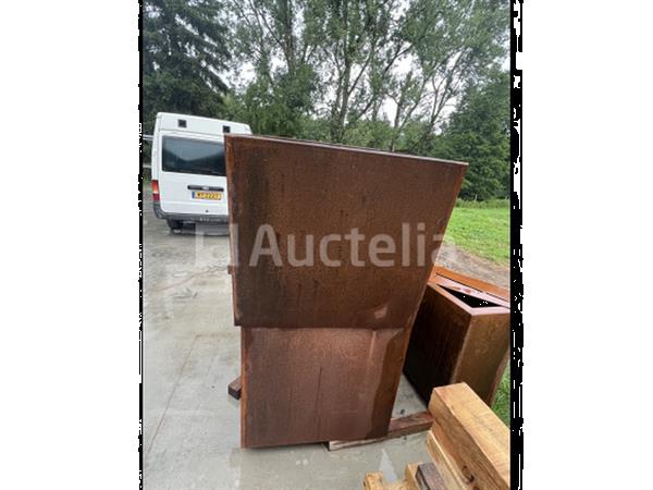 Grote foto bloembak in corten groot doe het zelf en verbouw onderdelen en accessoires