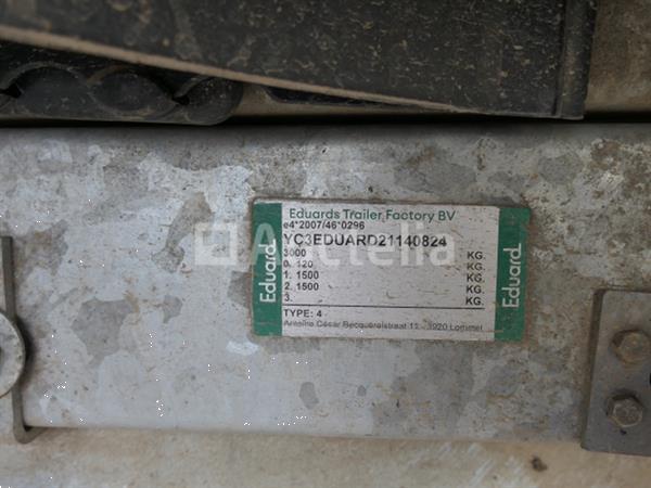 Grote foto eduard dubbelassige gaas aanhanger vin yc3eduard21140824 agrarisch aanhangwagens