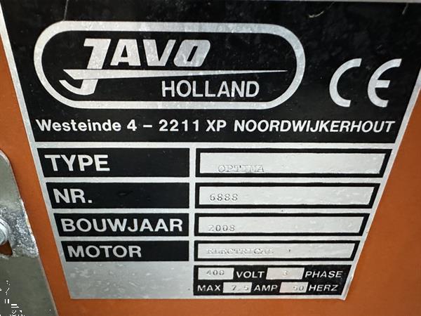 Grote foto javo optima potmachine met pneumatische potinzetter en afzetter agrarisch tuinbouw