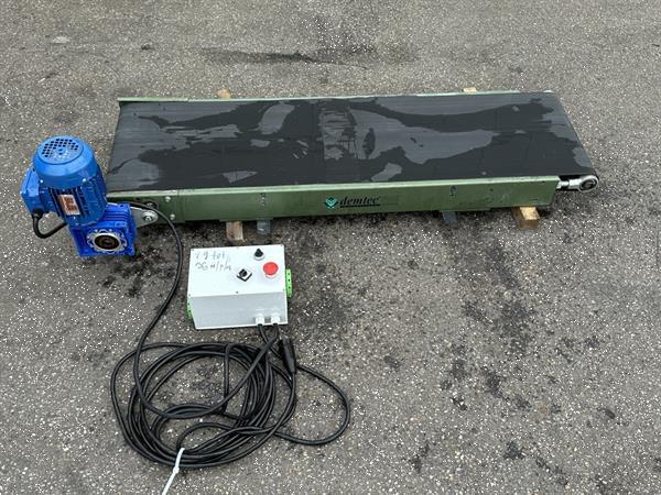 Grote foto demtec transportband 150 x 41 cm met regelbare snelheid agrarisch transportbanden