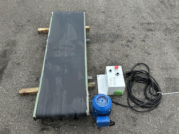 Grote foto demtec transportband 150 x 41 cm met regelbare snelheid agrarisch transportbanden