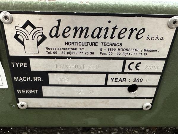 Grote foto demtec transportband 150 x 41 cm met regelbare snelheid agrarisch transportbanden