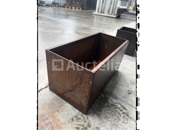 Grote foto corten bloembak medium doe het zelf en verbouw onderdelen en accessoires