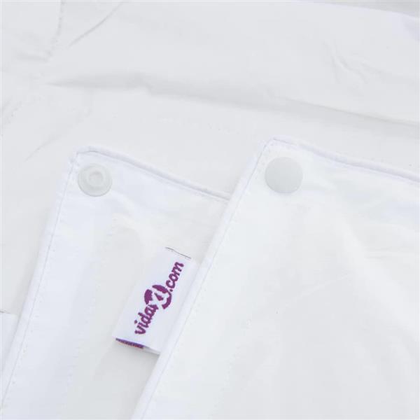 Grote foto vidaxl 2 in 1 dekbed wit 200 x 220 cm veren huis en inrichting bedden