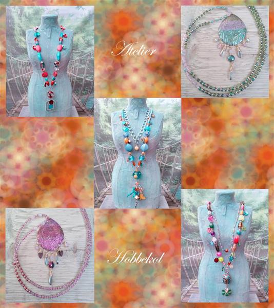Grote foto handgemaakte kettingen van atelier hobbekol sieraden tassen en uiterlijk kettingen