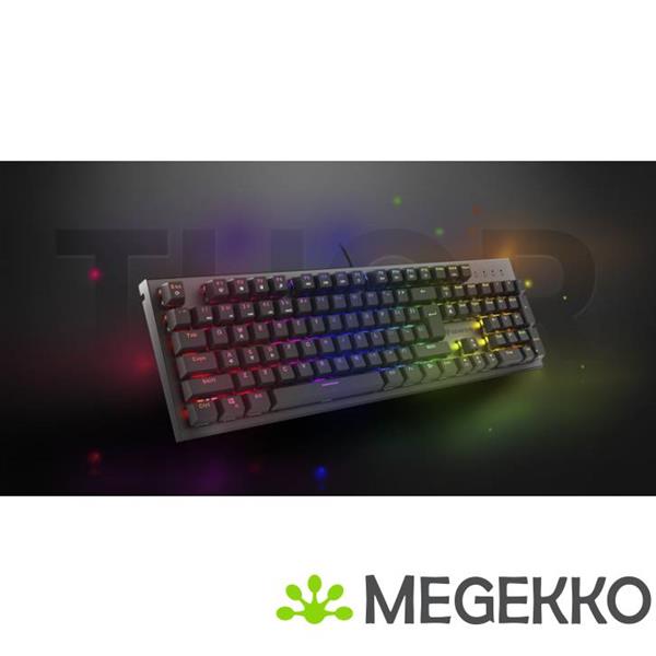 Grote foto genesis nkg 1877 thor 303 toetsenbord zwart computers en software toetsenborden