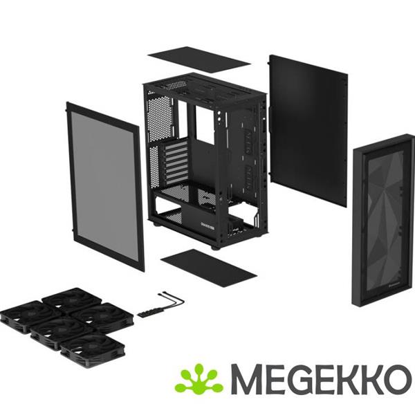 Grote foto genesis npc 2046 diaxid 605f midi tower zwart computers en software behuizingen en kasten