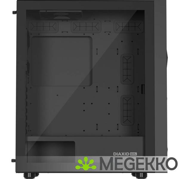 Grote foto genesis npc 2046 diaxid 605f midi tower zwart computers en software behuizingen en kasten