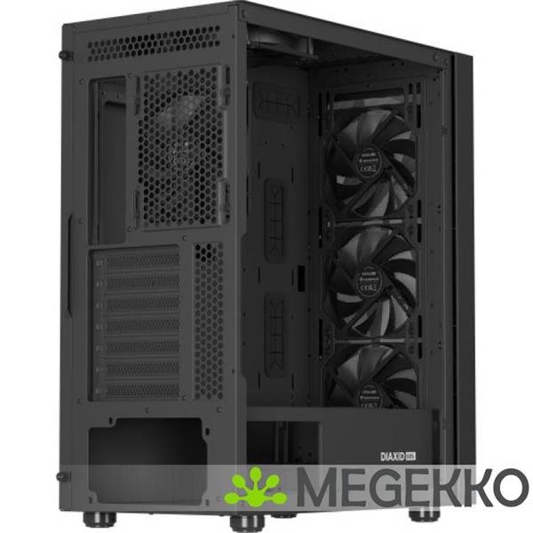 Grote foto genesis npc 2046 diaxid 605f midi tower zwart computers en software behuizingen en kasten