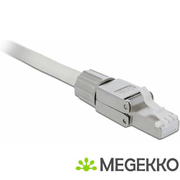 Grote foto delock 86477 rj45 stekker cat.6a stp zonder gereedschap computers en software overige computers en software