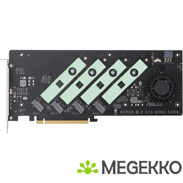 Grote foto asus hyper m.2 x16 gen5 card computers en software netwerkkaarten routers en switches