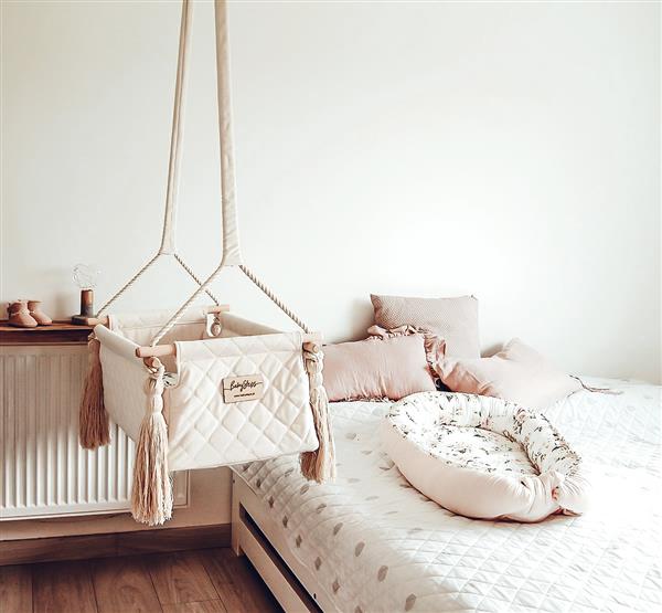 Grote foto schommelwieg newborn sepia rose standaard 2 5 m kinderen en baby complete kinderkamers